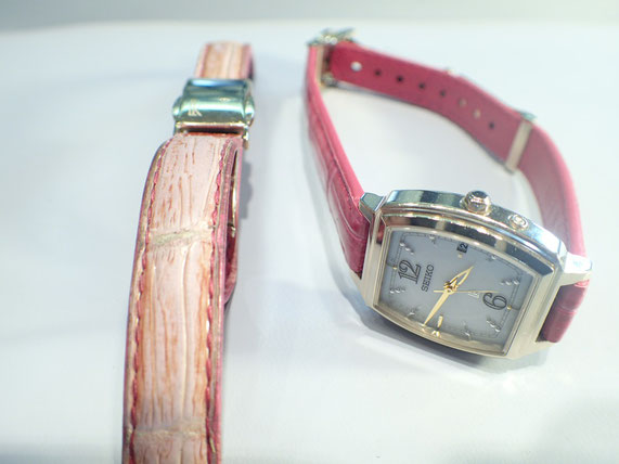 IWC腕時計ベルト交換~純正の金具を再び使用できる喜び - 群馬県 IWC腕時計ベルト交換~純正の金具を再び使用できる喜び - 群馬県