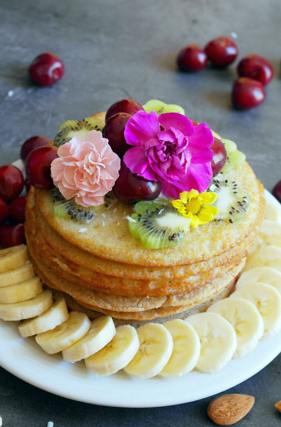 Pancakes for breakfast vegan & glutenfree
