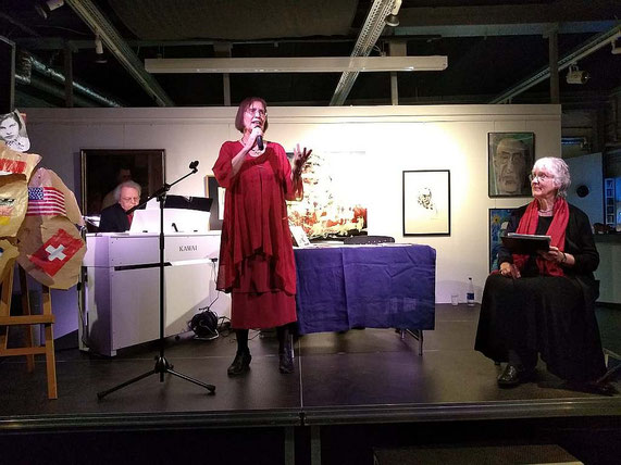 Im Kunstverein ARTLANTIS, Bad Homburg, April 2023; Foto: privat