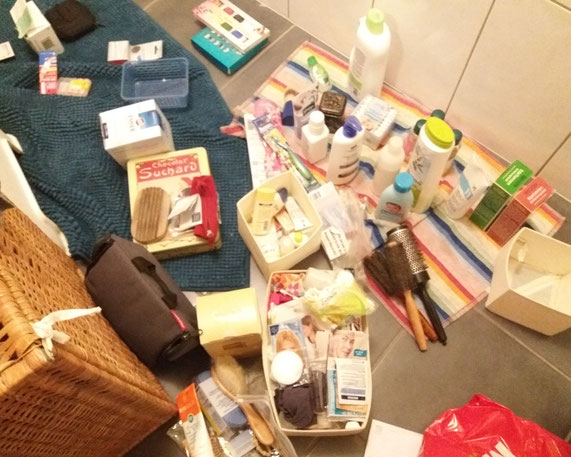 Chaos im Badezimmer