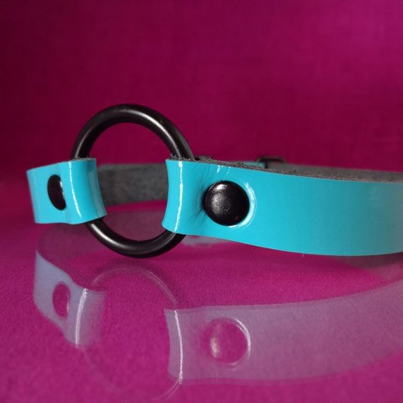 blue leather choker blue patent leather choker blue patent leather collar bdsm choker kinky collar emo goth punk choker collar blauwe choker blauw leren choker sub collar