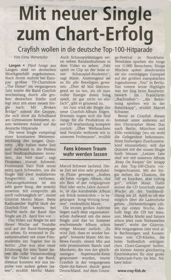 Offenbach Post, 15. April 2010