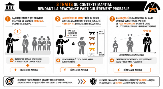 Traits influençant la réactance martiale