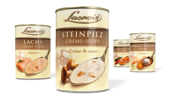 Lacroix - Feinkost - Suppe - französisch - Premium - Relaunch - hochwertig - Design - Packaging - DesignKis - 2012 - Verpackung