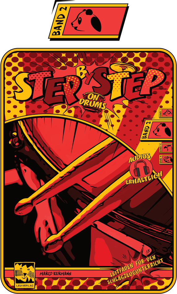 Step by Step on Drums, Titelseite Band 2