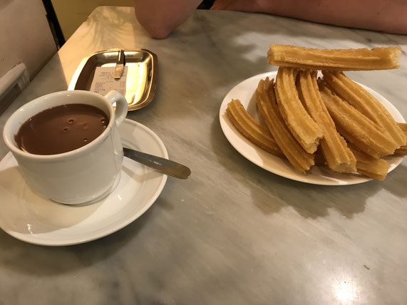 Churros in der Xuerreria Rosaleda