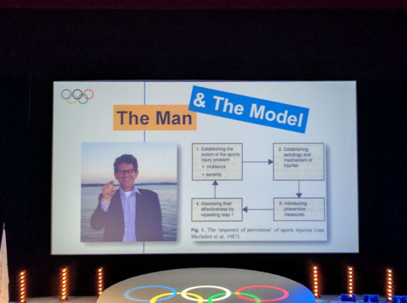 Keynote Vortrag mit Willem van Mechelen beim IOCprev2017