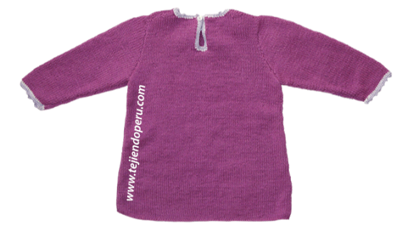 Vestiditos tejidos en dos agujas para bebés hotsell