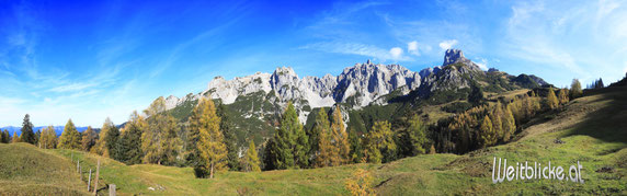 LOS02 - Gosaukamm/Stuhlgebirge im Herbst von den Loseggalmen aus gesehen