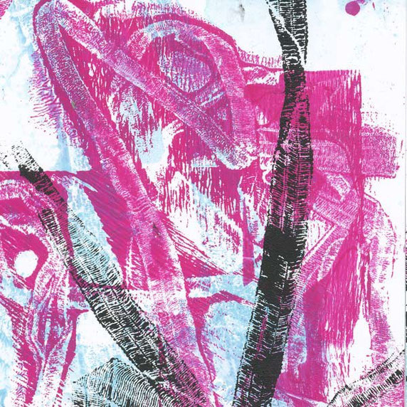 Gelli Plate Printing macht feinste Strukturen sichtbar