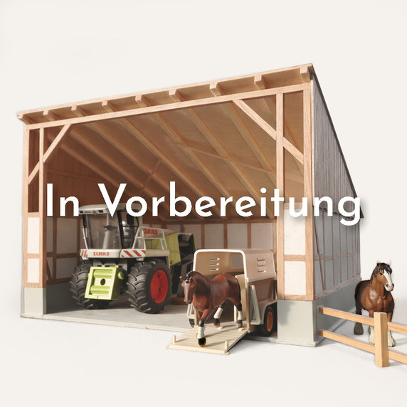 Kleine Hofscheune – Bauernhof Spielset – passend für Bruder® Traktoren
