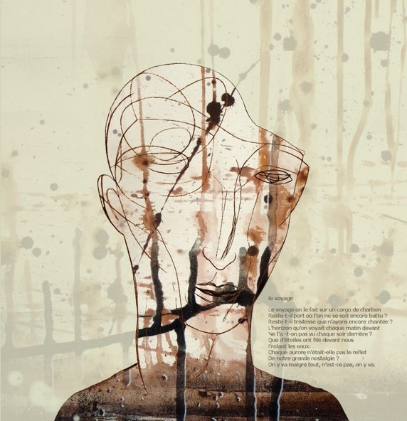 avec Pierre ROSIN - dessin et montage numérique / poème de Nazim Hikmet