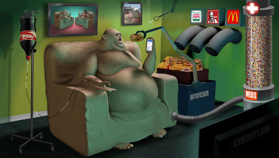 Illustrazione di Steve Cutts