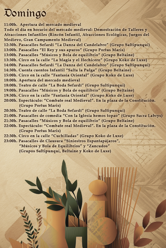 Programa del Mercado Medieval de Aljaraque