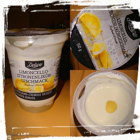 Lidl Deluxe Joghurt LimoncelloZitronenlikörGeschmack zuckerwelt im test