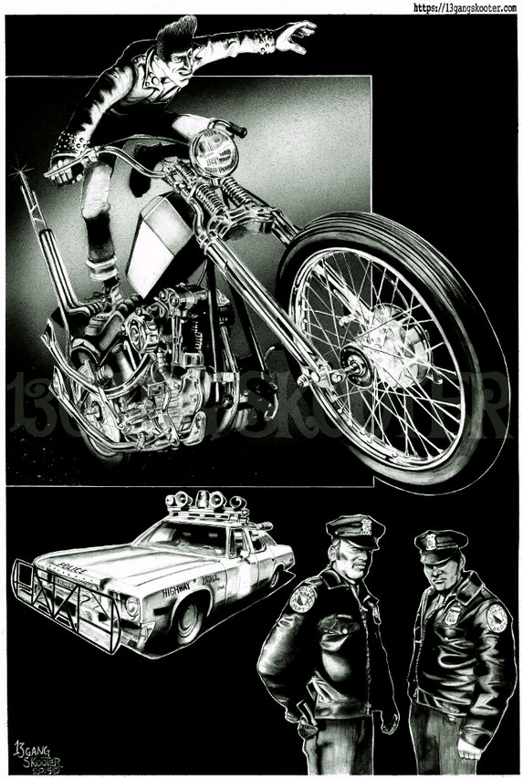 CHOPPER STORY 2015 Artwork・挿絵・VIBES MAGAZINE/KnuckleHeadChopper・ナックルヘッドチョッパー