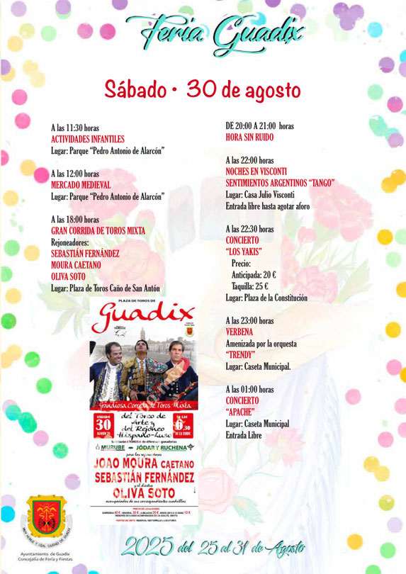 Programa del Mercado Medieval y Feria de Guadix