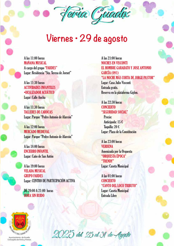 Programa del Mercado Medieval y Feria de Guadix