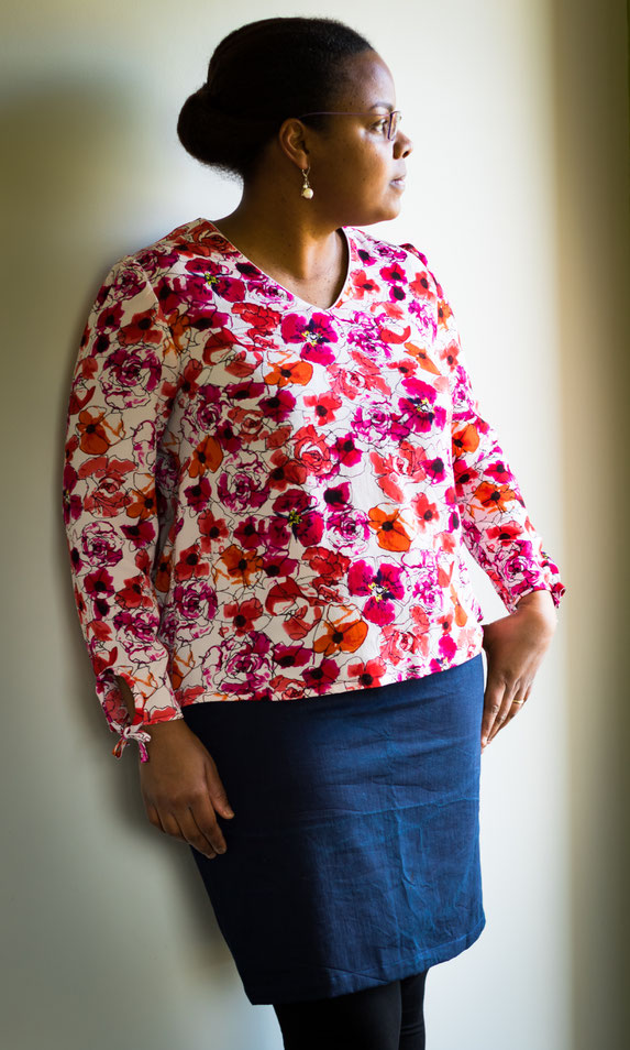 Blouse idylle, atelier scammit danse des aiguilles