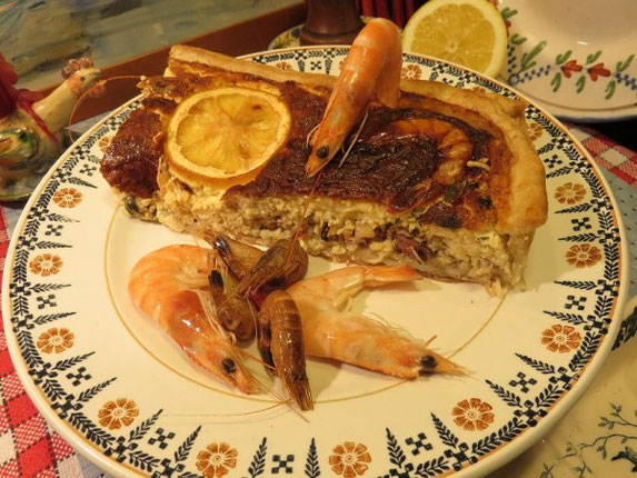 Quiche aux fruits de mer de la Mère Mitraille