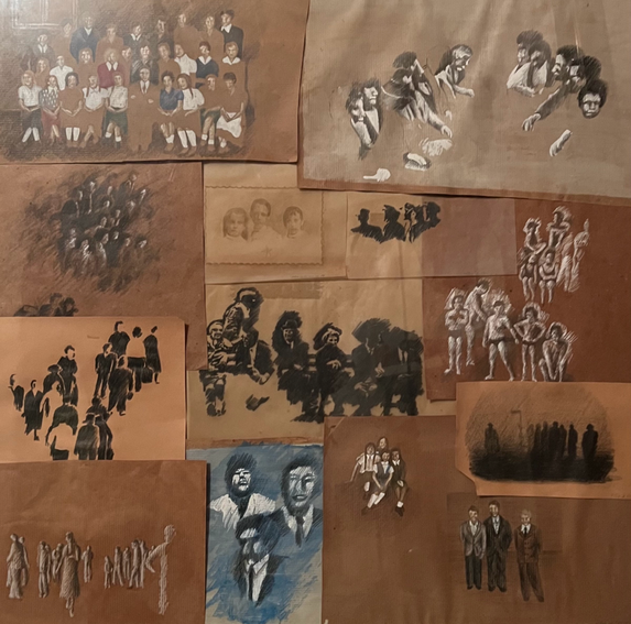 Dessins pendant les études, Hamburg 1980