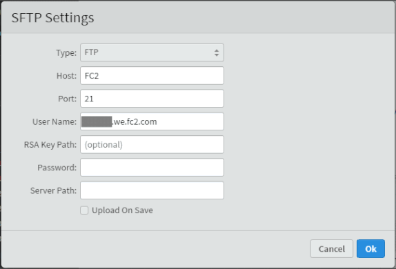 jdgweb0_24：ＳＦＴＰの設定