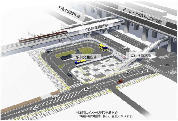 大阪モノレール延伸,大阪モノレール,瓜生堂駅