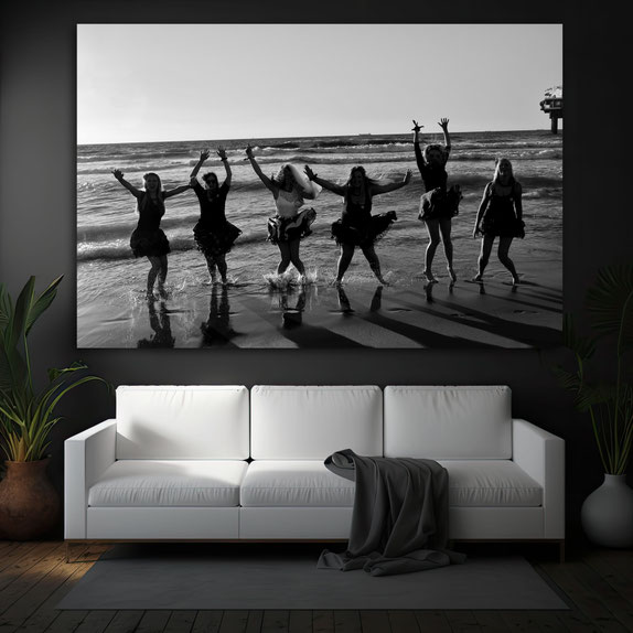 vrijgezellen shoot op canvas