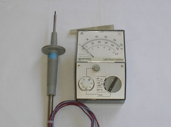 Metrawatt  Temperatur Messgerät mit Fühler Typ. Metratherm