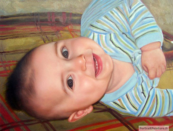 peinture-bebe-huile-portrait