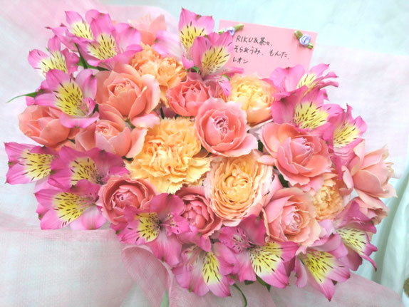 ワンちゃん供花フラワーアレンジ