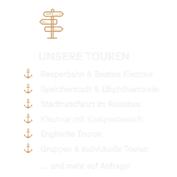 Die Kiez-Kapitän Hamburg Touren mit besten Bewertungen für die Reeperbahn und Beatles Kieztour und die Stadtführung Hamburg.