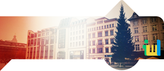 Weihnachtsbaum beim Leipziger Weihnachtsmarkt 2017 - noch vor dem schmücken
