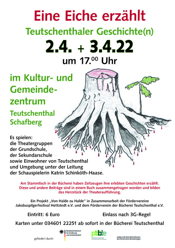 Eine Eiche erzählt - Plakat der Veranstaltung