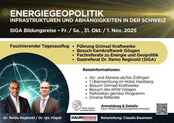 SIGA Bildungsreise Geopolitik und Energie