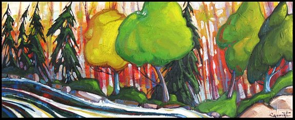 Octobre rouge 15x36