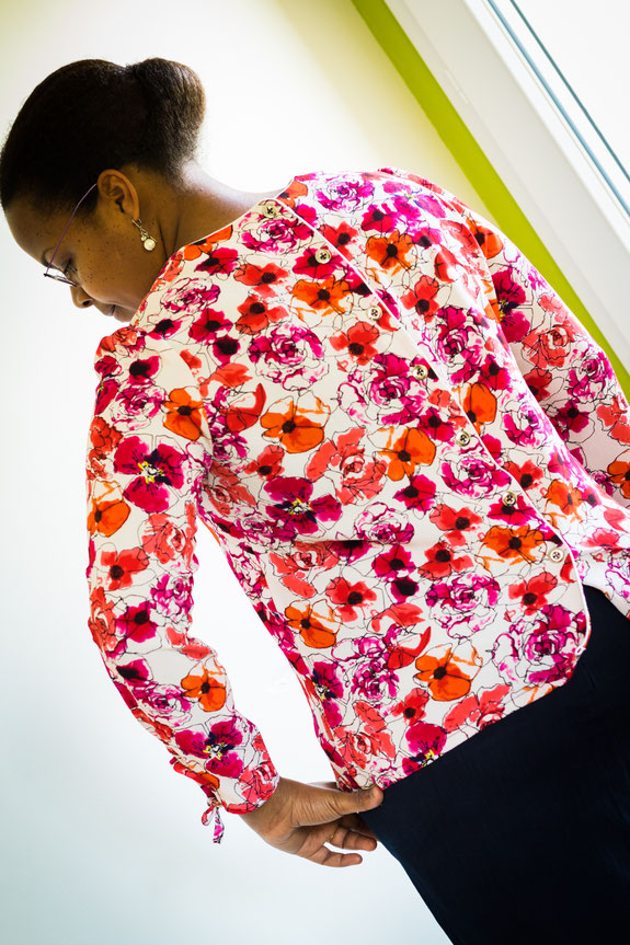 Blouse idylle, atelier scammit danse des aiguilles