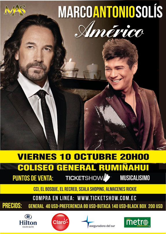 MARCO ANTONIO SOLIS Y AMERICO EN ECUADOR