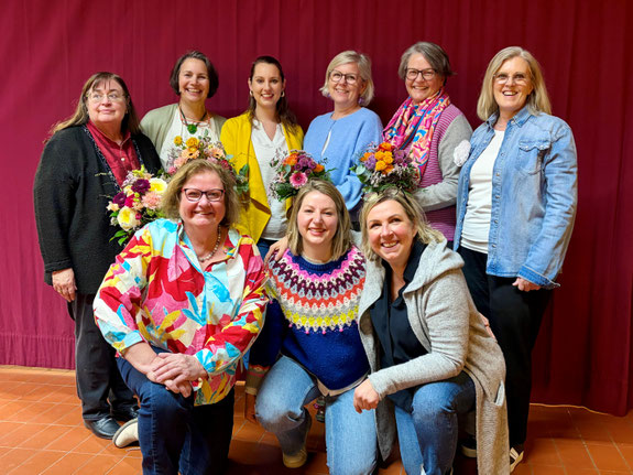 Der Vorstand des Gartenbauverein - es fehlen Hilde Waldhör und Agnia Bartle