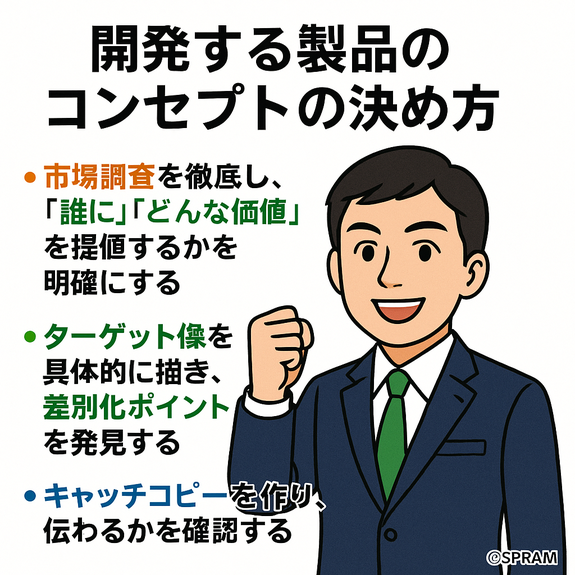 開発する製品のコンセプトの決め方