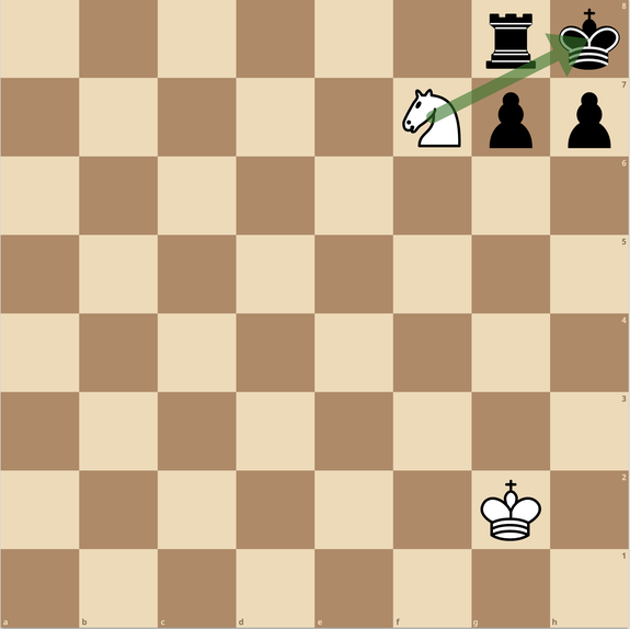 チェス　一手詰　練馬チェス教室　ナイト　スマザードメイト