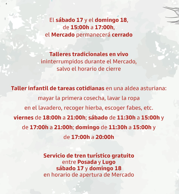 Programa del Mercado Tradicional de Lugo de Llanera