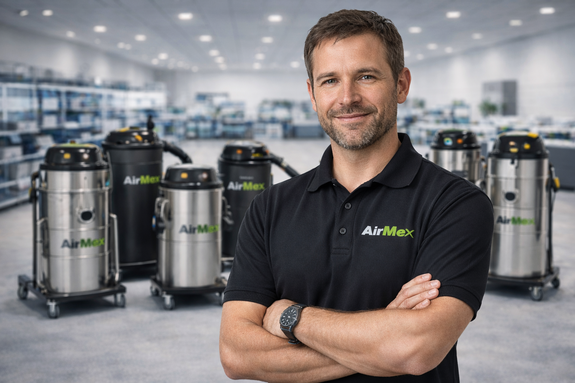 AirMex Industriesauger mit H-Filter für toxischen Feinstaub