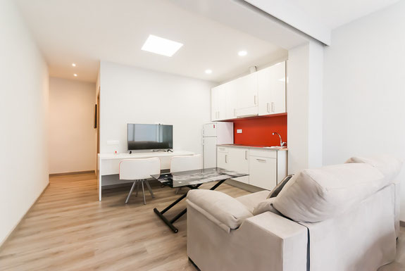 Decorado de uno de los tres apartamentos turísticos