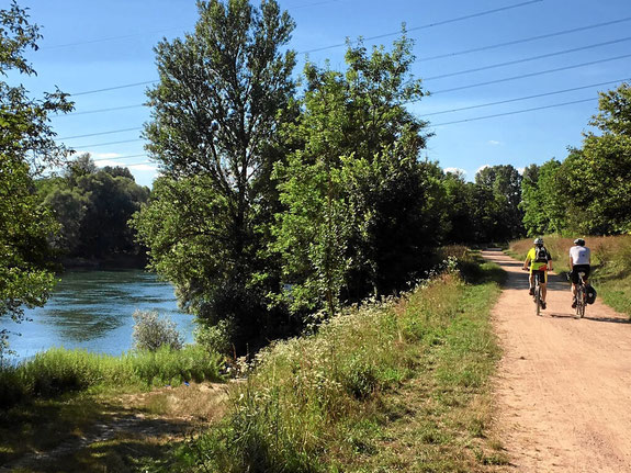 Rheintalweg in Südbaden zwischen Freiburg und Basel