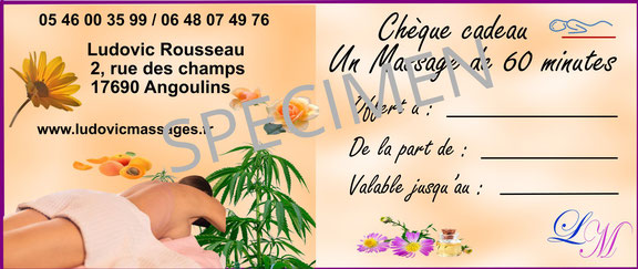 carte cadeau massage la rochelle, massage relaxation bien-être, massage détente, tarif massage la rochelle