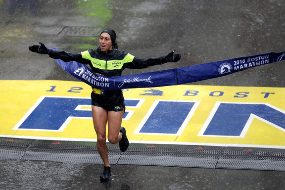 Desiree Linden, ganó el maratón de Boston en 2018