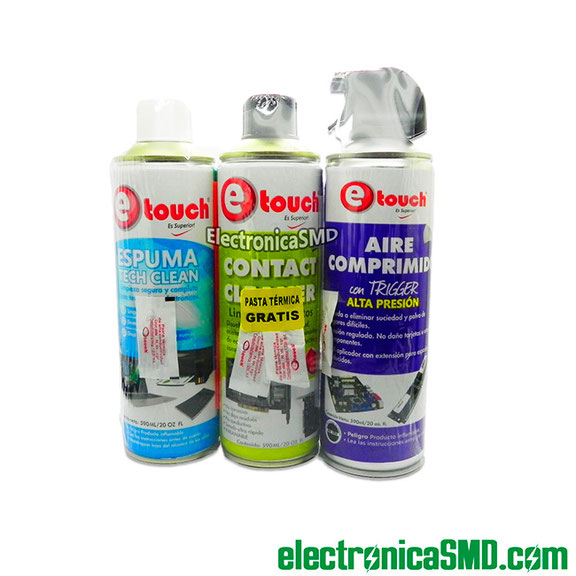 kit limpieza para computadoras guatemala, aire comprimido espuma limpiadora limpia contactos guatemala, kit limpieza etouch guatemala