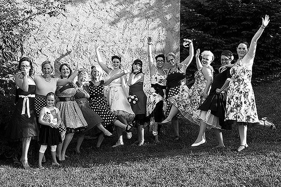 Gruppenfoto auf der Hochzeit in Recke bei Osnabrück