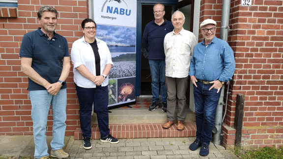 Der alte und neue Vorstand (v.l.n.r.): Manfred Kück, Nicole Dekker, Frank Martin, Heiko Ilchmann, Jürgen Röper